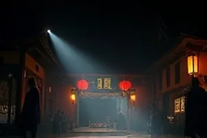 写字楼电梯间与走廊灯的悬疑剧封面